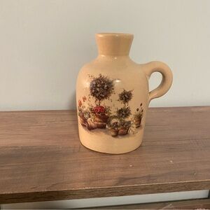 Vintage Yesteryears Marshall Texas Hand Turned Crock Pitcher Plants CottageCore